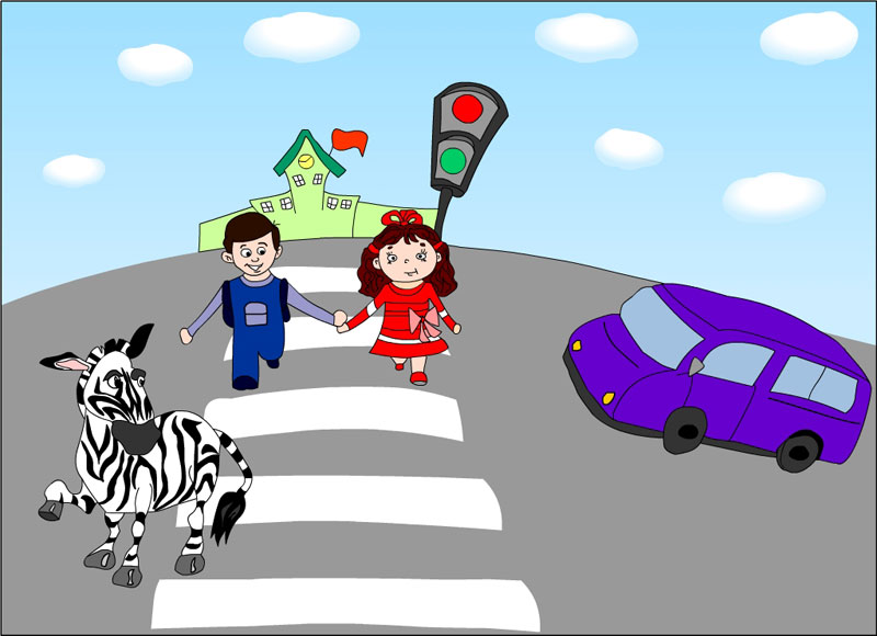 Рисунки на тему правила дорожного движения для детей 3 класс